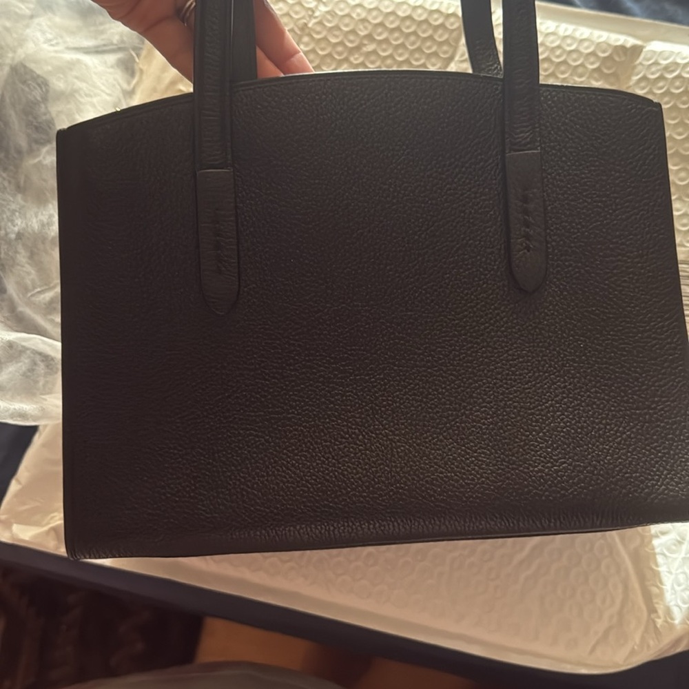 Coach Black Leather Satchel - Picture 8 of 9